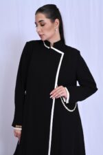 An elegant and luxurious blazer embellished with pearls. - Image 3