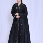 Made of French taffeta and embellished with elegant, luxurious crystals.