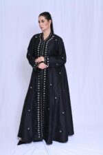 Made of French taffeta and embellished with elegant, luxurious crystals.