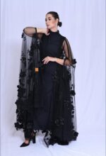 Luxurious occasion and bridal abaya with an elegant design.